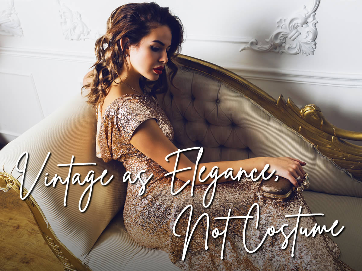 Vintage as Elegance, Not Costume